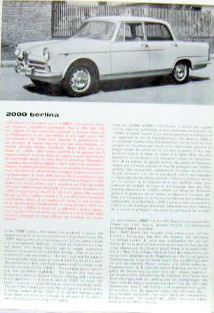 Couverture de ALFA 2000 berlina