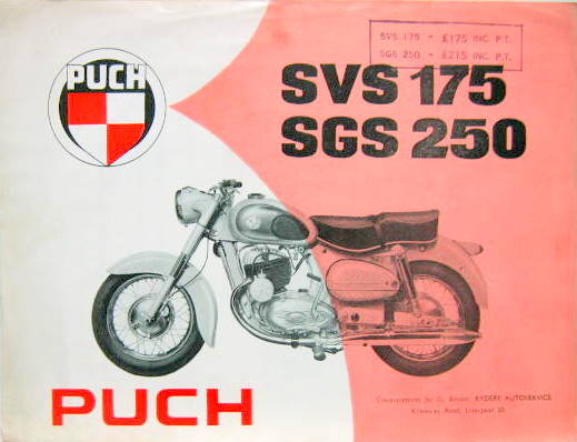 Couverture de PUCH 175 SVS ET 250 SGS  EN ANGLAIS