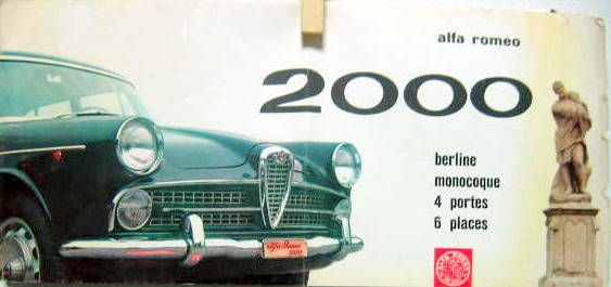 Couverture de ALFA 2000 BERLINE 1958