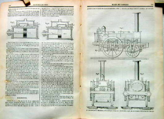 Couverture de 1847 DESCRIPTION D'UNE LOCOMOTIVE ARTICLE D'EPOQUE