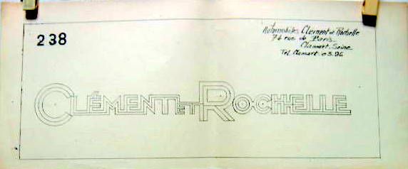 Couverture de CLEMENT ET ROCHELLE DESSIN DU SIGLE DE RADIATEUR