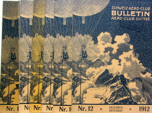 Couverture de 1911-1915 AERO CLUB SUISSE SCHWEIZ AERO CLUB 14 BULLETINS