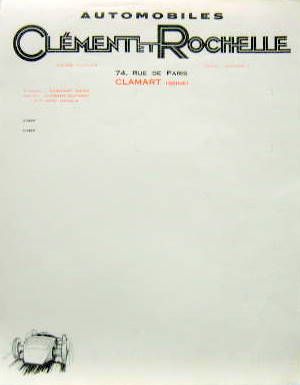 Couverture de CLEMENT ET ROCHELLE LETTRE A ENTETE