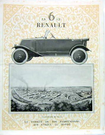 Couverture de RENAULT 6 CV CATALOGUE