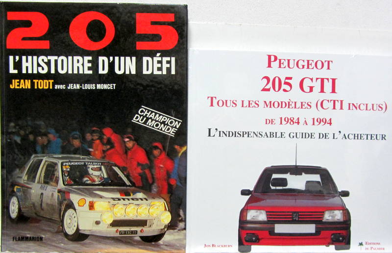 Couverture de PEUGEOT 205 L'HISTOIRE D'UN DEFI DE J.TODT - 205 GTI TOUS LES MODELES DE 1984 A 1994