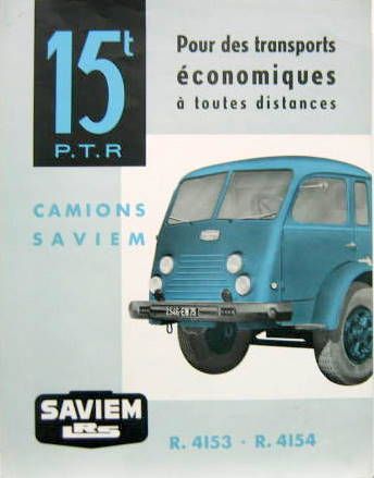 Couverture de SAVIEM 15 T R4153 R4154