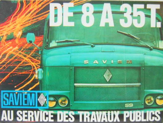 Couverture de SAVIEM DE 8 A 35 TONNES