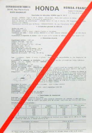 Couverture de 1976-2-17 HONDA TL 125 S FEUILLE DES MINES