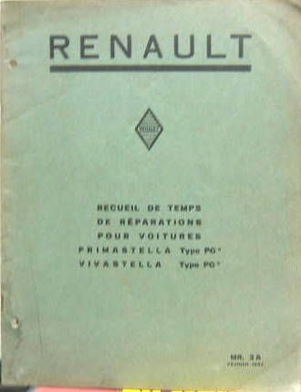Couverture de 1932 2 PRIMASTELLA PG6 VIVASTELLA PG5
TEMPS DE REPARATION