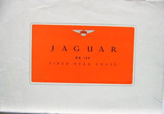 Couverture de JAGUAR XK 120 COUPE  CATALOGUE