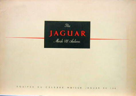 Couverture de JAGUAR MK VII AVEC PALMARES XK 120