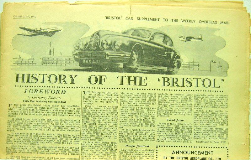 Couverture de BRISTOL  JOURNAL 10-1952