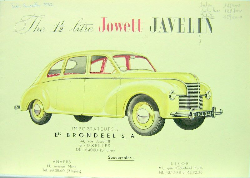 Couverture de JOWETT JAVELIN