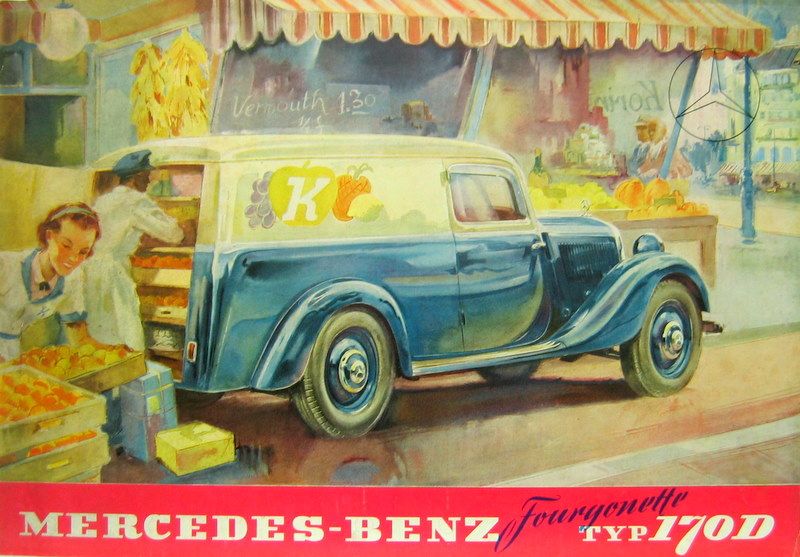 Couverture de MERCEDES 170 D FOURGONETTE 1952
