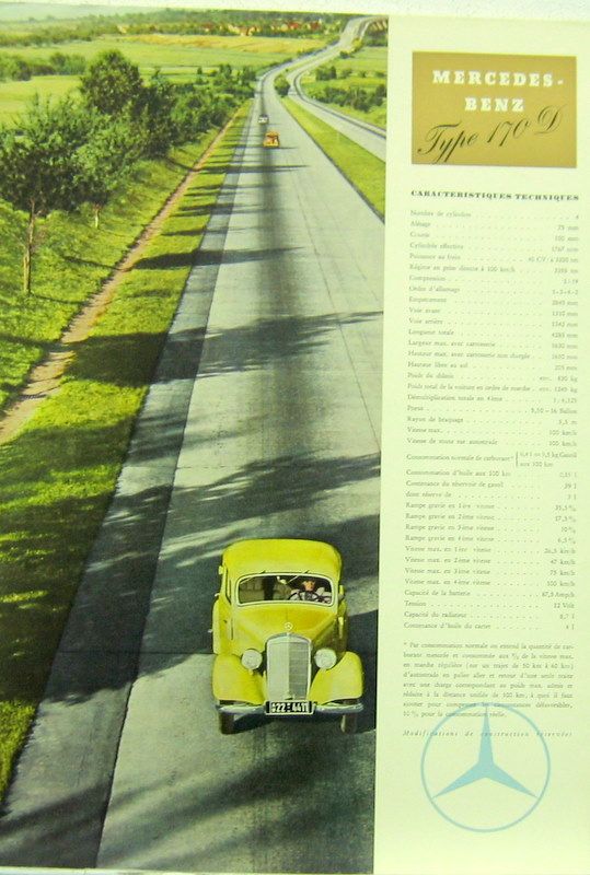 Couverture de MERCEDES 170 D