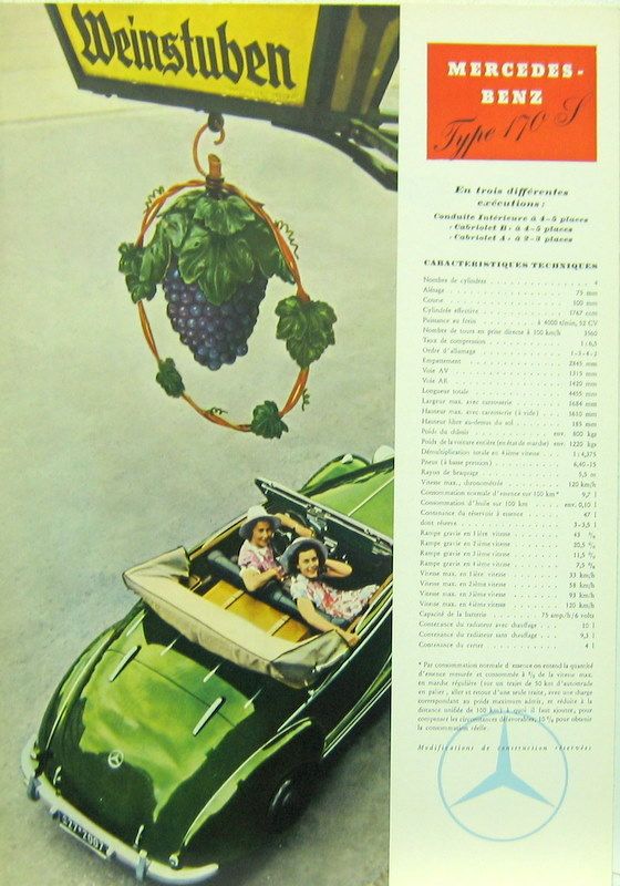 Couverture de MERCEDES 170 S