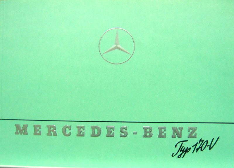 Couverture de MERCEDES 170 V 1947