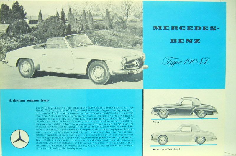 Couverture de MERCEDES 190 SL USA