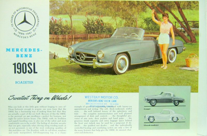 Couverture de MERCEDES 190 SL USA