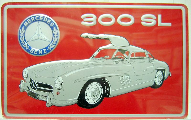 Couverture de MERCEDES 300 SL COUPE PLAQUE