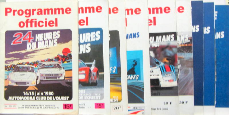 Couverture de 1980 A 1989 24 HEURES DU MANS PROGRAMMES