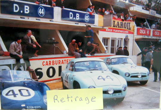 Couverture de DB N°40-44-45 AUX 24 HEURES DU MANS PHOTO RETIRAGE