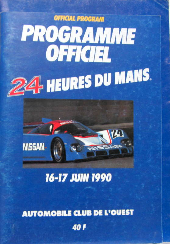 Couverture de 1990-1999 24 HEURES DU MANS PROGRAMME OFFICIEL