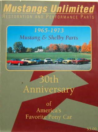 Couverture de FORD MUSTANG ET SCHEBY PARTS UNLIMITED CATALOGUE DE PIECES 1994