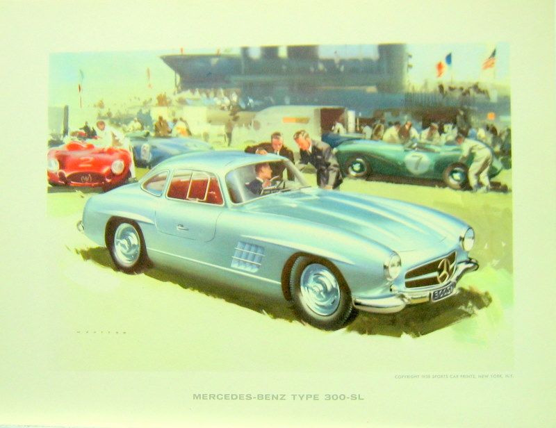 Couverture de MERCEDES 300 SL COUPE 1958 DESSIN