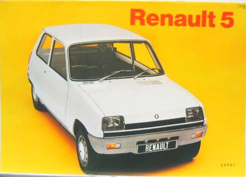 Couverture de 1973 RENAULT 5 ANGLAIS