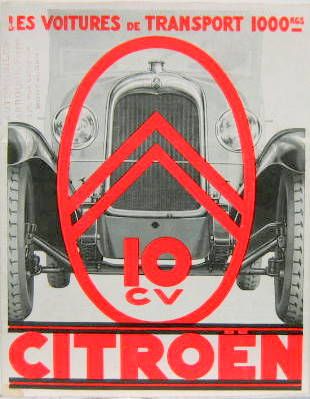 Couverture de AC 444 CITROEN VOITURES DE TRANSPORT 10 CV 1000 KGS