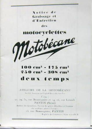 Couverture de MOTOBECANE SCOOTER