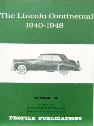Couverture de THE LINCOLN CONTINENTALE 1940-1948