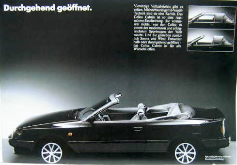 Couverture de 1987 TOYOTA CELICA GT CABRIOLET