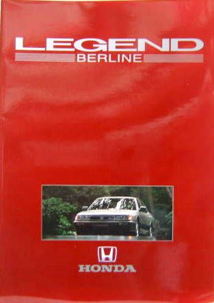 Couverture de HONDA LEGEND BERLINE