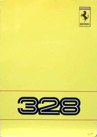 Couverture de 1988 FERRARI 328 GTB / 328 GTS LIVRET D'ENTRETIEN