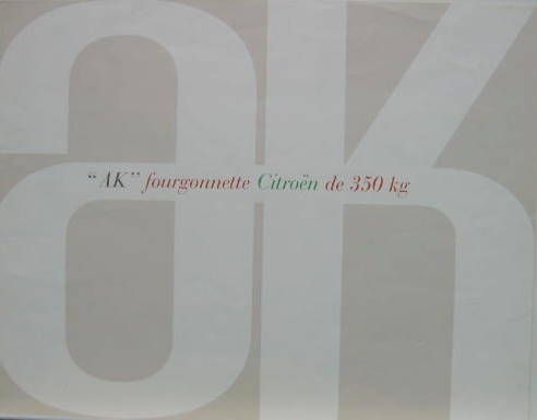 Couverture de 1963 CITROEN 2 CV FOURGONNETTE AK 602 CM3
