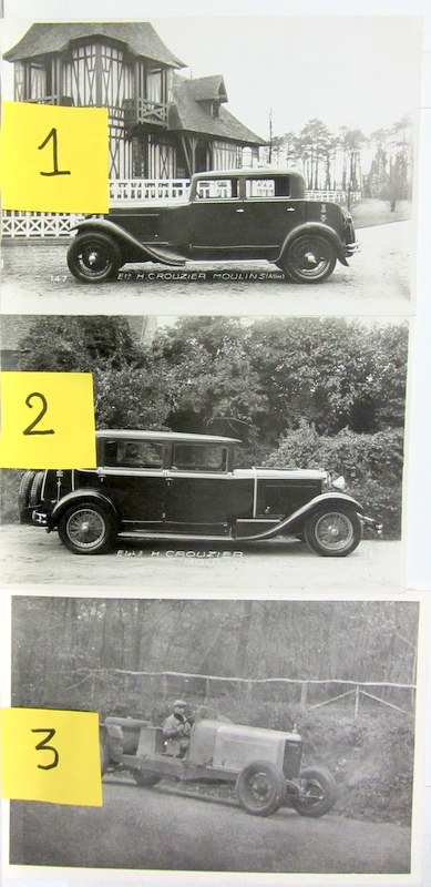 Couverture de BALLOT PHOTO DU CARROSSIER CROUZIET A MOULINS DANS L'ALLIER - D'UN CHASSIS EN ESSAIS