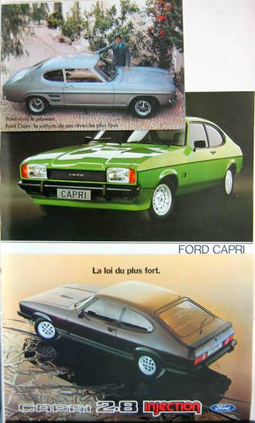 Couverture de FORD CAPRI CATALOGUE  AU CHOIX