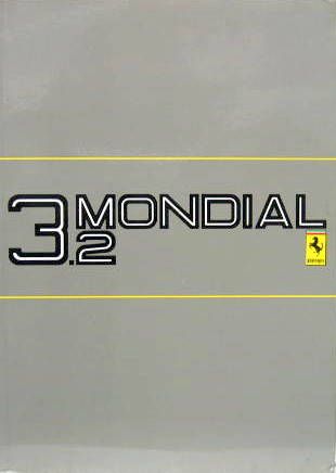 Couverture de 1985 FERRARI 3,2 MONDIAL / 3,2 MONDIAL CABRIOLET LIVRET D'ENTRETIEN
