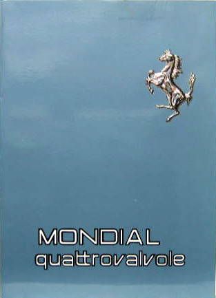 Couverture de 1982 FERRARI MONDIAL QUATTROVALVOLE LIVRET D'ENTRETIEN