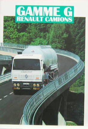 Couverture de 1990 RENAULT CAMION LA GAMME G