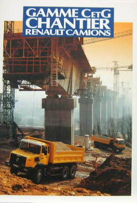 Couverture de 1991 RENAULT CAMION C ET G CHANTIER