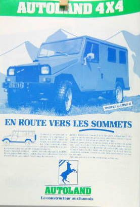 Couverture de AUTOLAND 4X4 MODELE COURNIL II