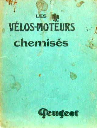 Couverture de 1937 MOTO PEUGEOT 100 CM3 2 VITESSES LIVRET D'ENTRETIEN