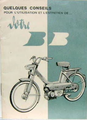 Couverture de 1965 MOTO PEUGEOT BB EMBRAYAGE AUTOMATIQUE A DISQUE LIVRET D'ENTRETIEN