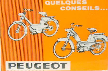 Couverture de 1967 MOTO PEUGEOT CYCLOMOTEUR LIVRET D'ENTRETIEN