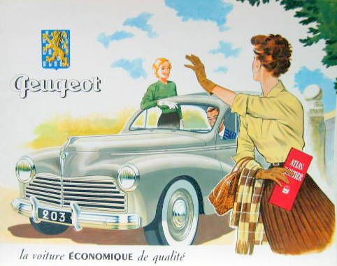 Couverture de 1954 PEUGEOT 203 BERLINE TOIT OUVRANT FAMILIALE