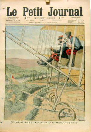 Couverture de 1910 LES AVIATEURS MILITAIRES A LA FRONTIERE DE L'EST SUPPLEMENT DU PETIT JOURNAL