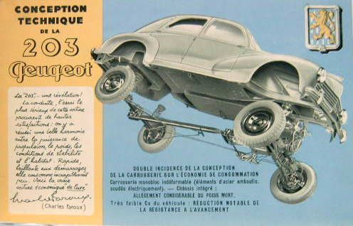 Couverture de PEUGEOT  203 CONCEPTION TECHNIQUE